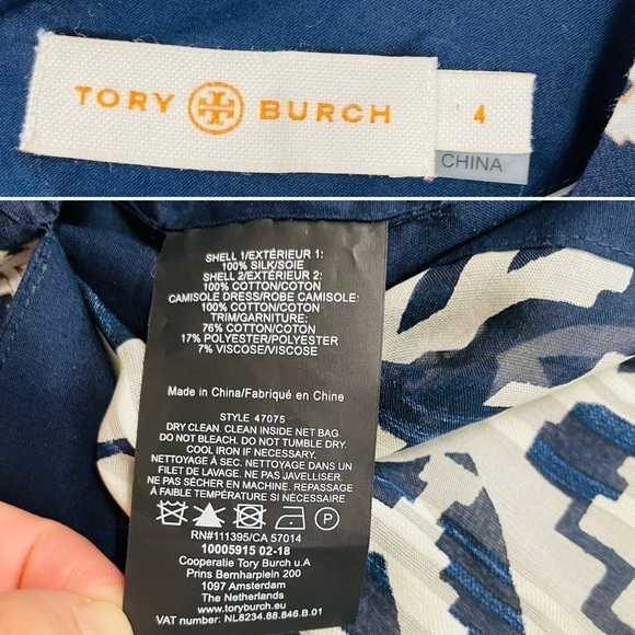 NEW Tory Burch Beatrice Dress Tapestry Geo  Cover Up Caftan Dress Fringe Size 4 - Picture 16 of 16